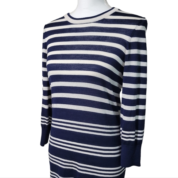 Equipment Silk Cashmere Blend Striped Sweater Dress - Picture 4 of 6